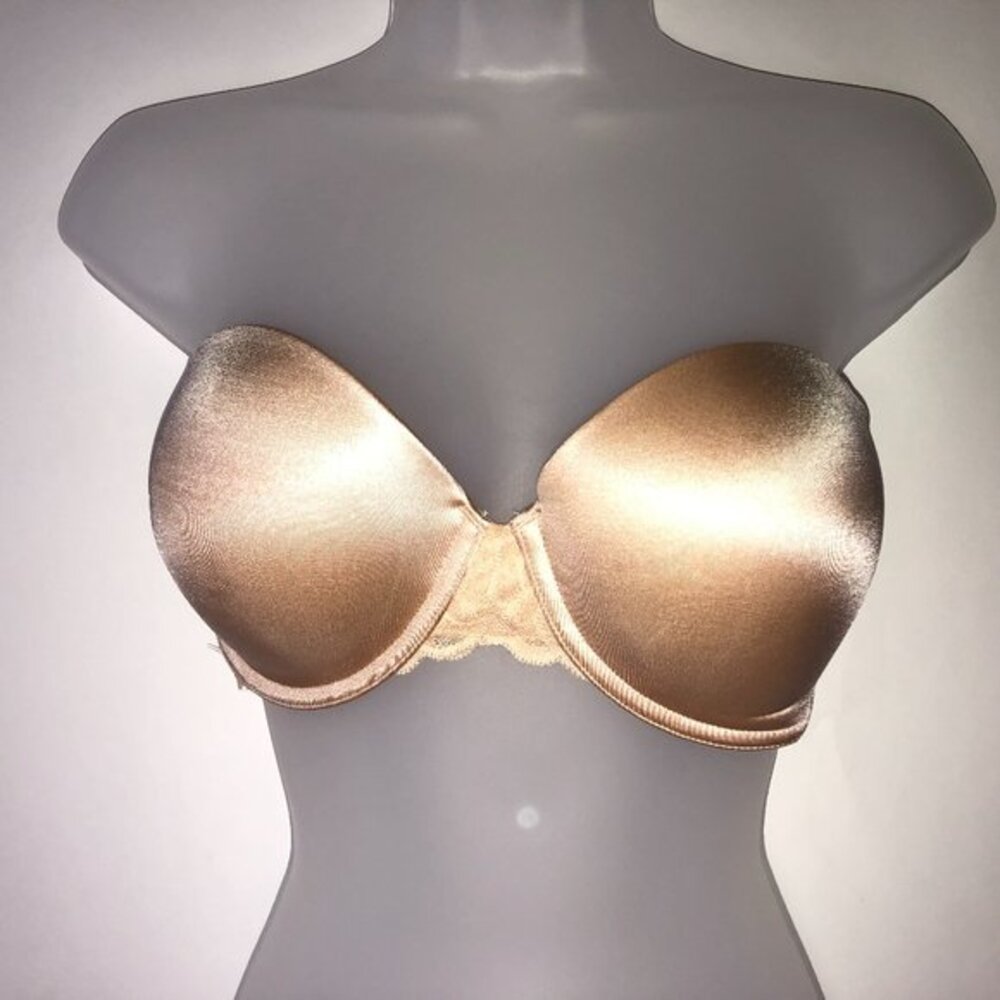 PINK Victoria's Secret Beige Strapless Multiway Pushup Bra 34D